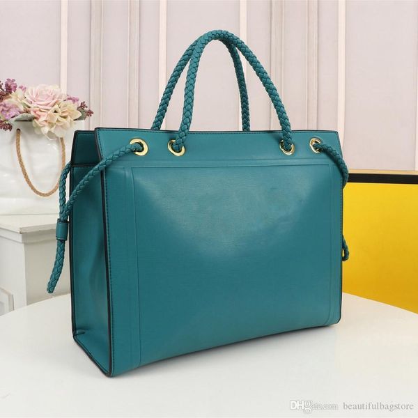 

2021luxury designer solid color shopping bag large capacity multicolor fashion leather totebag alnv