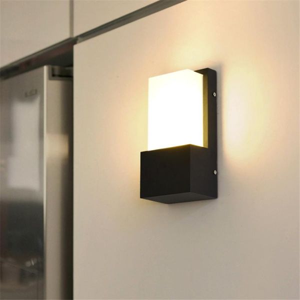 

wall lamps waterproof 12w led light porch modern courtyard garden corridor outdoor lighting ac85-265v 3000k 6000k