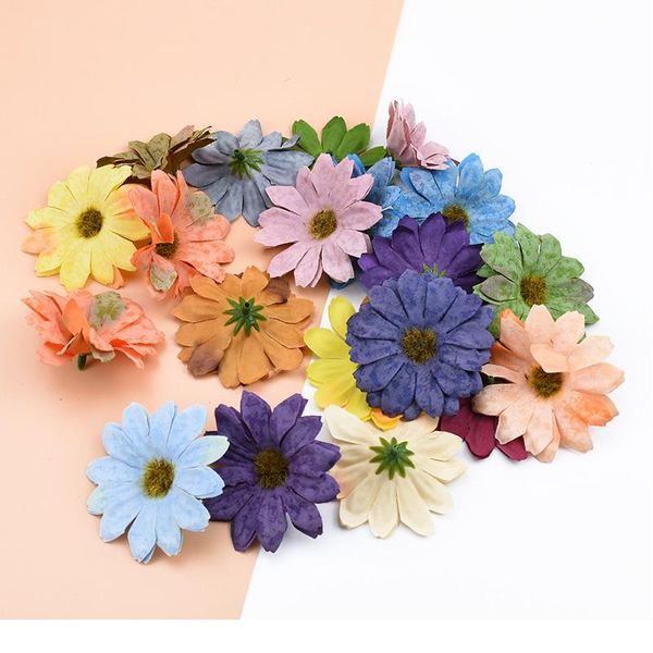 

20pcs home decoration accessories wedding bridal flower silk daisy diy christmas wreath artificial flowers scra jllkao