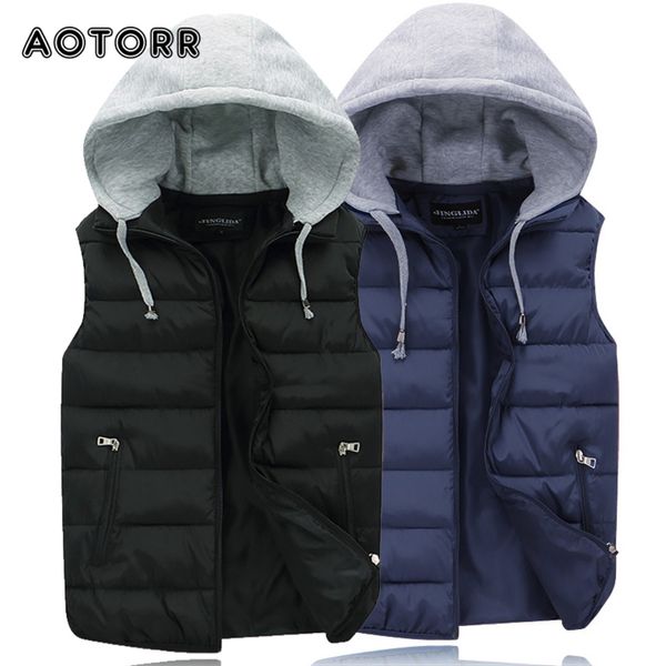 

svels men's hoodi, zipper retail coats, warm windbreaks, cloth, down vts, solid color, Black;white