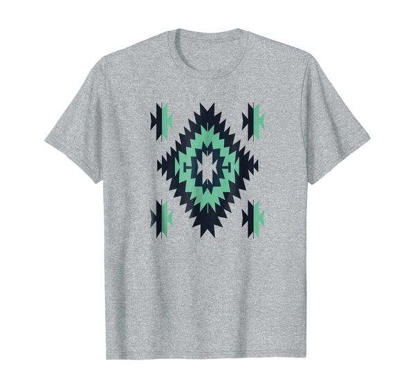 

southwestern santa fe tribal indian shirt, White;black