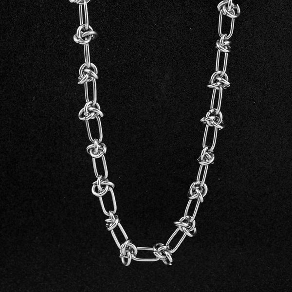 

chokers o stainless steel chain around the neck necklace for women men accessories kpop fashion personality collar 2021 jewelry, Golden;silver