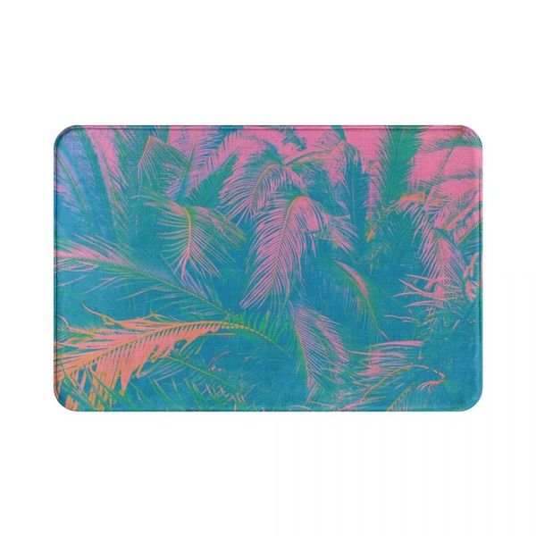 

carpets hawaii watercolor leaf 3d pattern living room kitchen bedroom bathroom non-slip floor mat