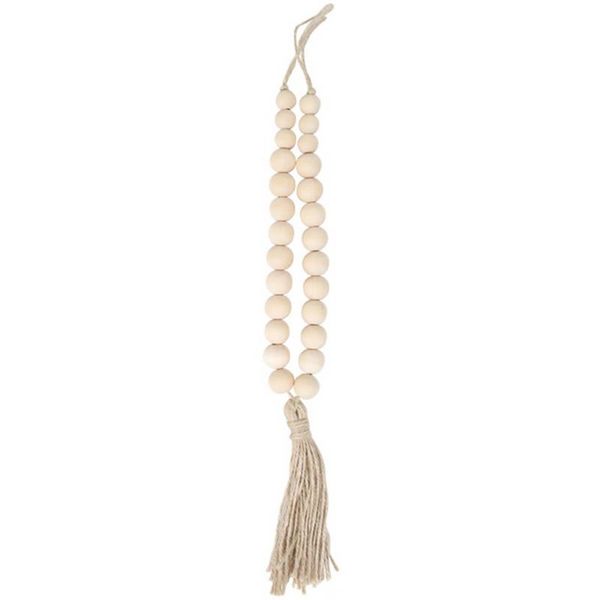 

1pc hand knitting curtain tie rope wood bead curtain tassel tieback