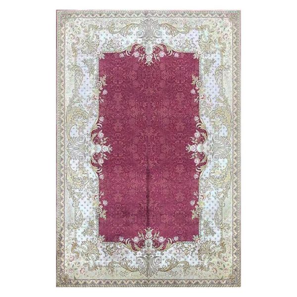 

carpets 4.5'x6.5' oriental handmade area rug red silk carpet