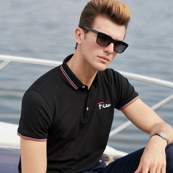 

2021 new men's summer mark casual polo shirt cotton short sleeve shirts plus size 3xl jerseys golf shoes male polos wg67, White;black