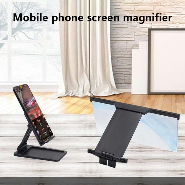 

cell phone mounts & holders adjustable detachable 2-in-1 holder with magnifier hd type screen