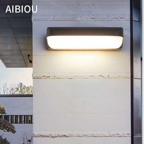 

aibiou modern outdoor led waterproof ip65 wall light simple wall light aisle villa garden balcony lighting fixtures