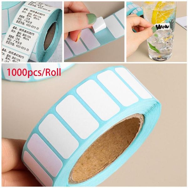 

other arts and crafts 1000pcs/roll adhesive thermal label sticker paper supermarket price blank direct print waterproof scrapbooking stampin