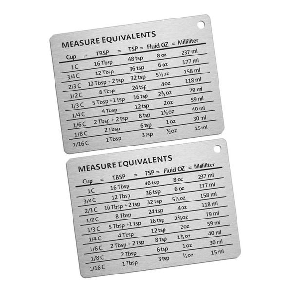 

rolling pins & pastry boards 2pcs stainless steel measure equivalent measurement conversion chart oz and milliliters measuring refrigerator