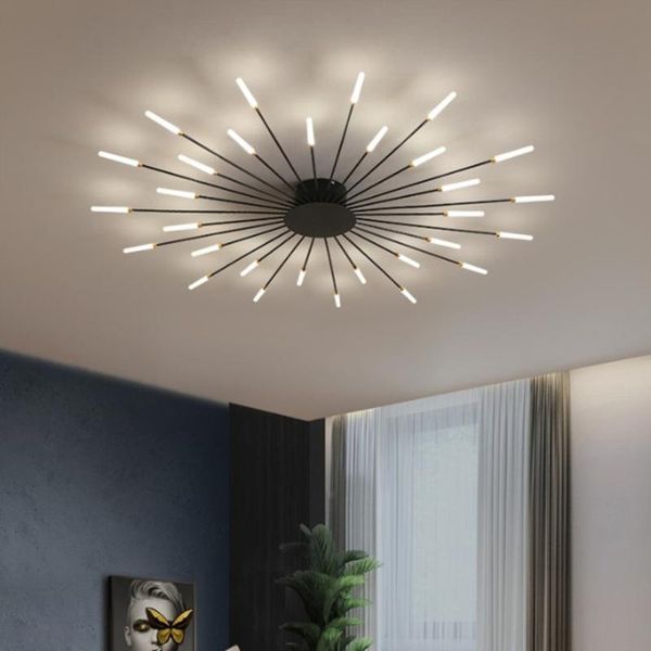 

pendant lamps modern black gold led lights living room bedroom hanglamp creative home minimalist decoration lamp