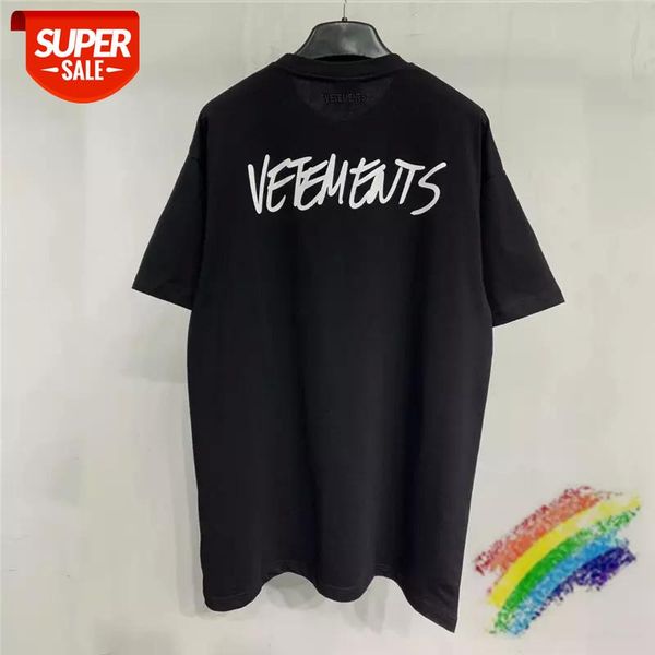 

oversized vetements t shirt men women 1:1 streetwear vetements t-shirts tees #8d8a, White;black