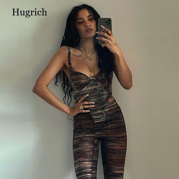 

women's pants & capris y2k grunge printing co-ord set with vintage e-girl cut out cami and high waist 2 piece suits chic, Black;white