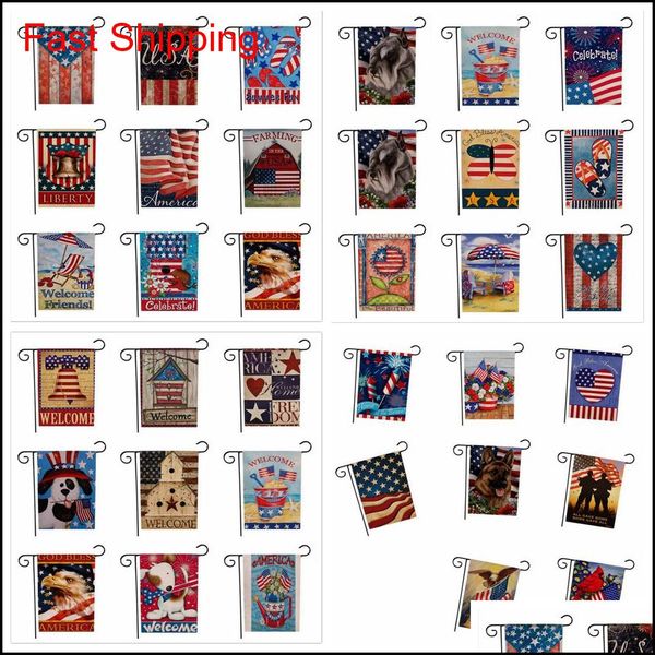 

33designs usa union garden flag party home decor american flag series pattern double sided garden flag home lawn decor 47*32cm ffa1929 sk4qc