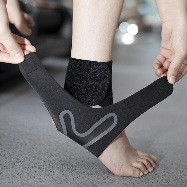 

ankle protective sleeve men and women sports sprain fixed basketball ankle anti-corruption, Black;gray