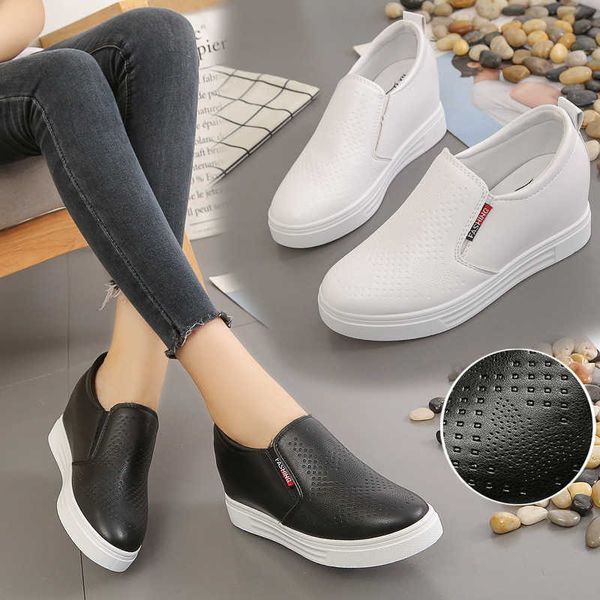 

inner heightening lefu sho single shoe one foot women's 2021 autumn high heels thick soled casual spring