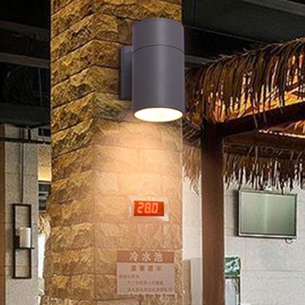 

outdoor wall lamps 9w garden balcony single head cylinder waterproof porch light courtyard aisle villa