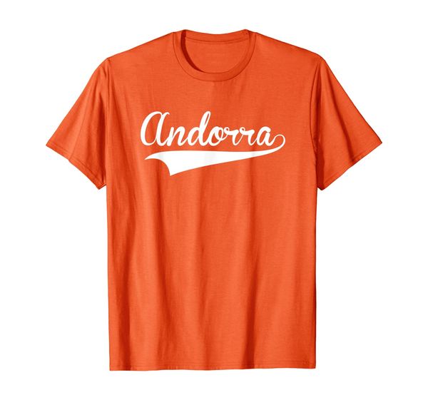 

andorra country name baseball softball styled t-shirt, White;black