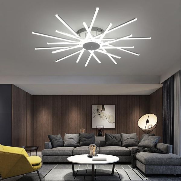 

new arrival modern led ceiling lights for living room bedroom dining study room white color aluminum ceiling lamp fixtures