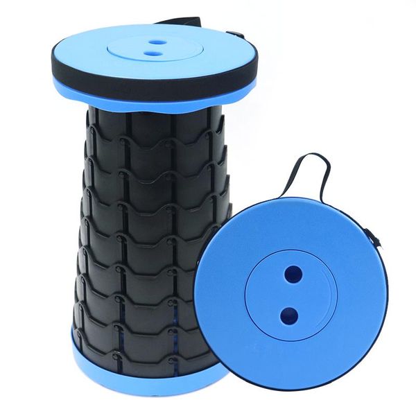 

portable telescoping stool retractable stool for camping garden fishing hiking travel bbq, adjustable plastic stools