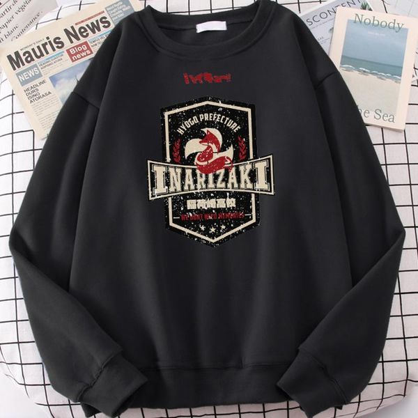 

men's hoodies & sweatshirts japanese anime badge haikyuu print hoodie casual cool black fashion hip hop fleece pullover