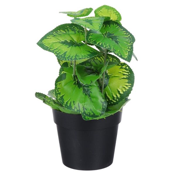 

home artificial plant deskfake begonia rex simulation bonsai ornament