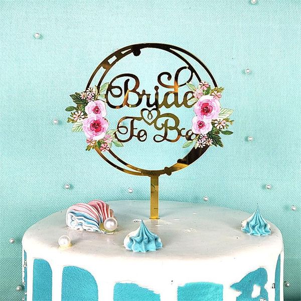 

other event & party supplies ins bride to be cake er golden acrylic bachelor part dessert gift cupcake ers for wedding cakes decorat
