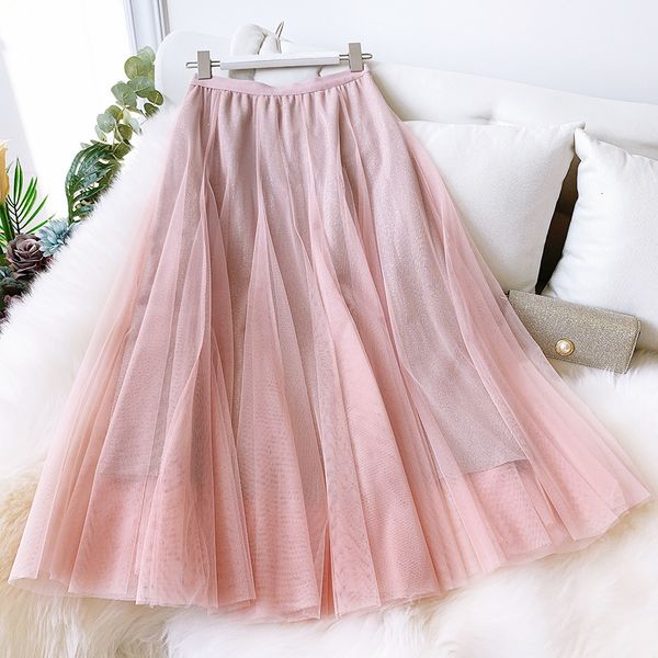 

sherhure 2021 women will see knitted high-waisted waistbands the line broken femme jupe skirt zdl8, Black