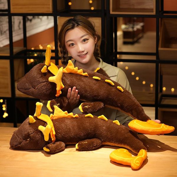 

party favor 70cm anime lovely game genshin impact morax dragon plush doll pillows cartoon bolster cosplay costume props for favors