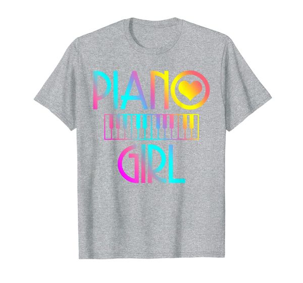 

piano girl t shirt musical tshirt pianist keyboard cute tee, White;black