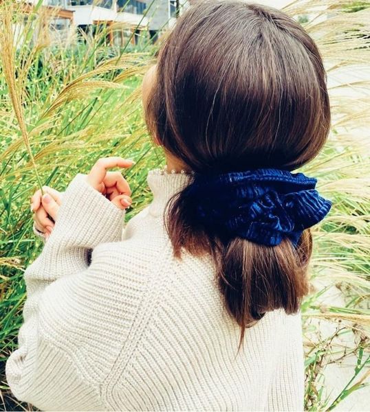 

hair clips velvet women 's rubber clip