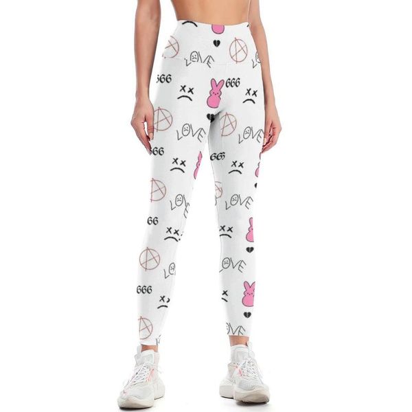 

yoga outfit lil peep leggings pattern female pants shaper basic home