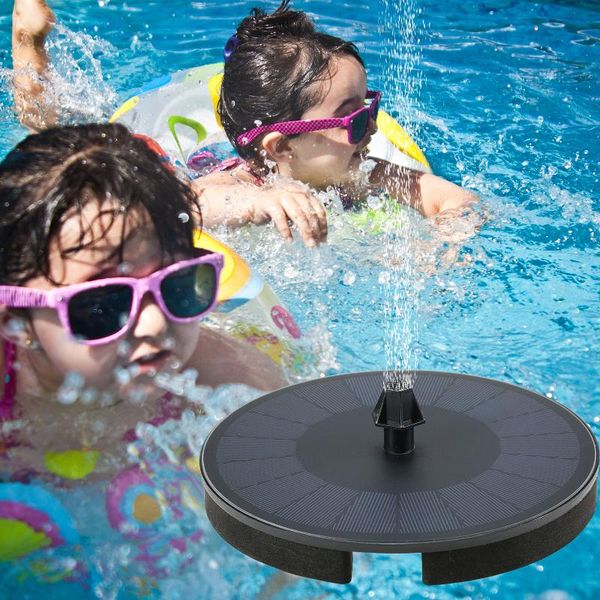 

garden decorations 2021 3.5w solar fountain pump with 900mah battery solar-power standing water pum floatingfountainwith7nozzles
