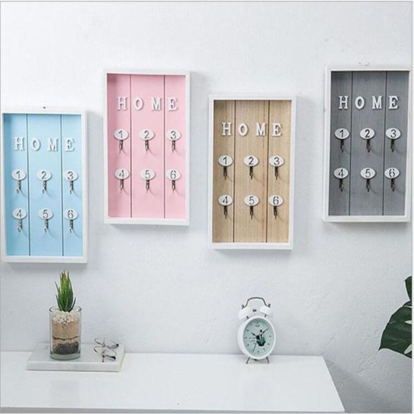 

hooks & rails foyer key storage box restaurant milk tea shop wall rack decoration hangings home