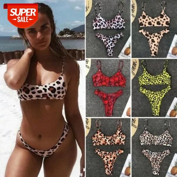 

leopard bikinis micro bikini set push up thong biquini high cut swimwear women summer beach swimsuit bathing suit 6 colors #ld4t, White;black