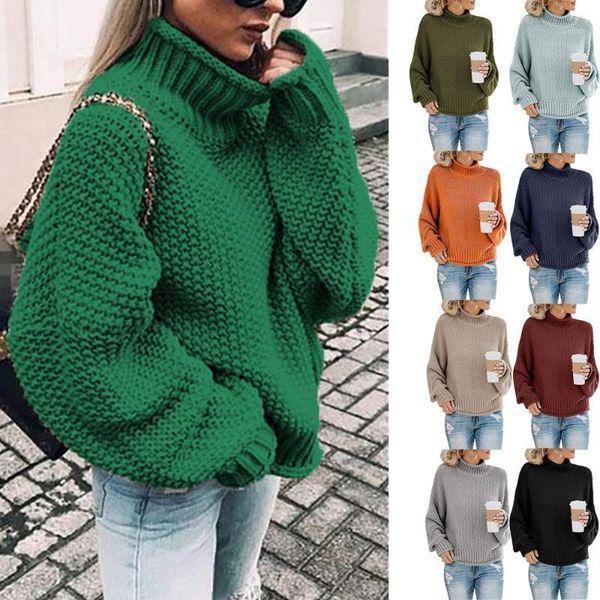 

women thick sweater knitted ribbed pullover long sleeve o neck solod color slim jumper autumn winter soft warm clothes women's sweaters, White;black