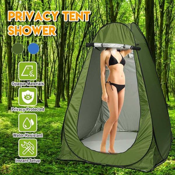 

tents and shelters portable privacy shower toilet camping automatic tent camouflage/uv function outdoor dressing tent/pography with bag