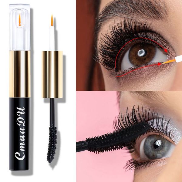 

cmaadu 5g waterproof lengthening slender curling mascara black color with retail packing