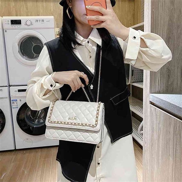 

storage baagruiran qiudong women's fashion commuting simple square japan and south korea small fresh chain single shoulder slant span b