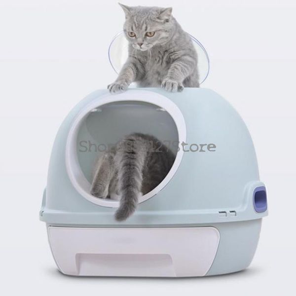 

cat litter pan fully closed cat toilet extra large deodorant anti splash toilet supplies extra large