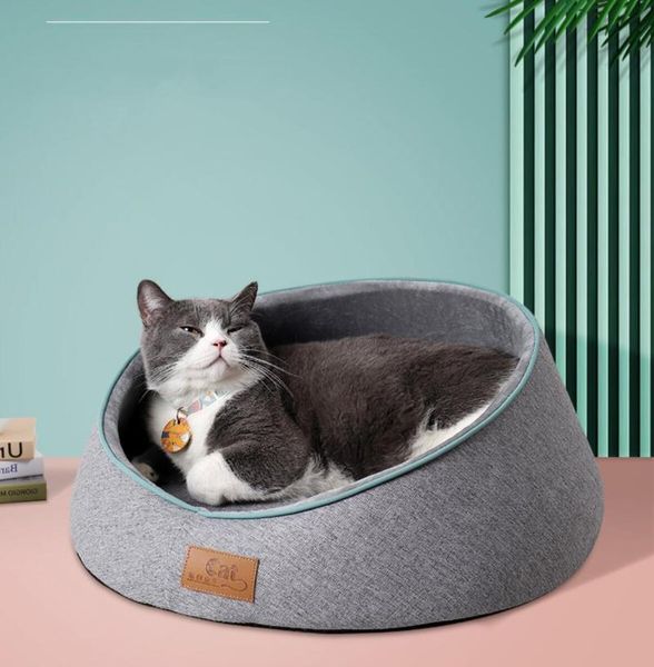 

cat beds & furniture dog sleeping mat enclosed nest winter warm bed plush soft cushion sofa