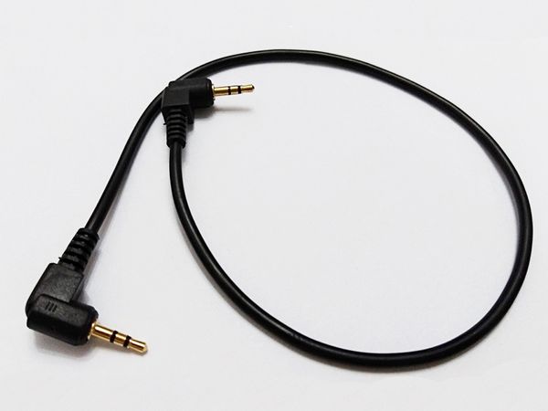 Cavi audio, doppio cavo di prolunga da 90 gradi ad angolo retto da 2,5 mm a 3 poli da maschio a maschio circa 35 cm/10 pezzi