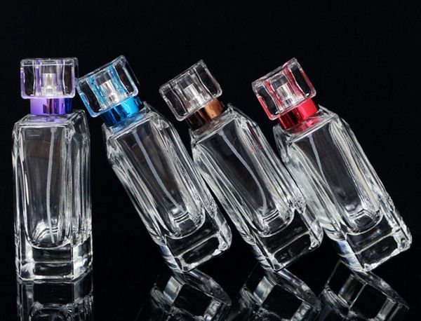

storage bottles & jars 100pcs 100ml glass perfume spray bottle empty clear refillable cosmetic