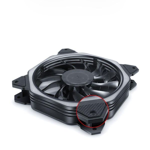 

1pc 12cm double aperture multi-colored silent led computer case pc cooling fan 12v cooling fan