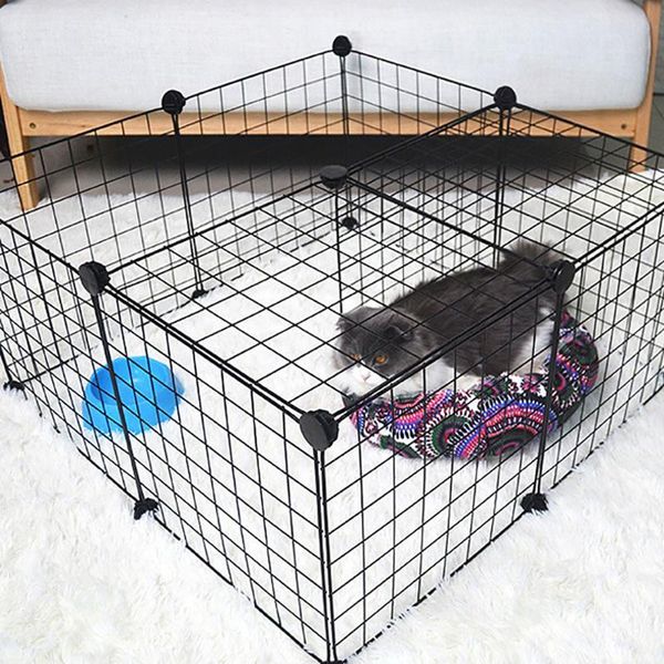 

cat carriers,crates & houses diy smalle pets house indoor iron fence playpen 35x35cm sleeping bed exercise living room for guinea pig