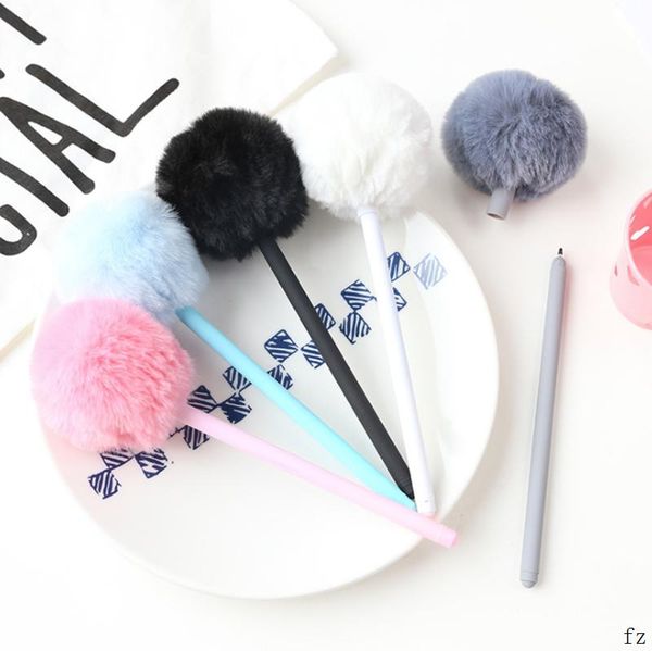 

gel pens 200 pcs hair pendant ink pen black kawaii cartoon gift for writing office school supplies