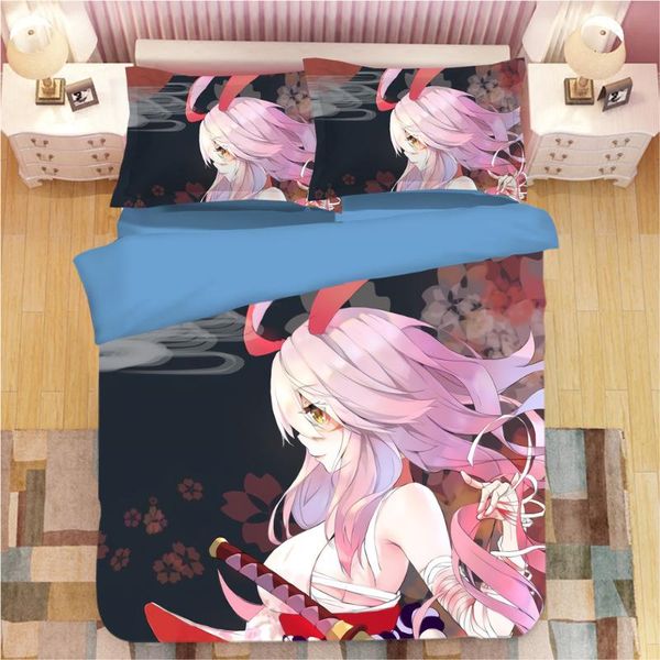 

bedding sets yae sakura bed linen cartoon anime duvet covers pillowcases kids comforter linens bedclothes set 17