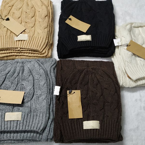 

women luxury hats scarves sets solid color womens winter scarf knitted cap outdoor sports brand ski hat scarfs set, Blue;gray