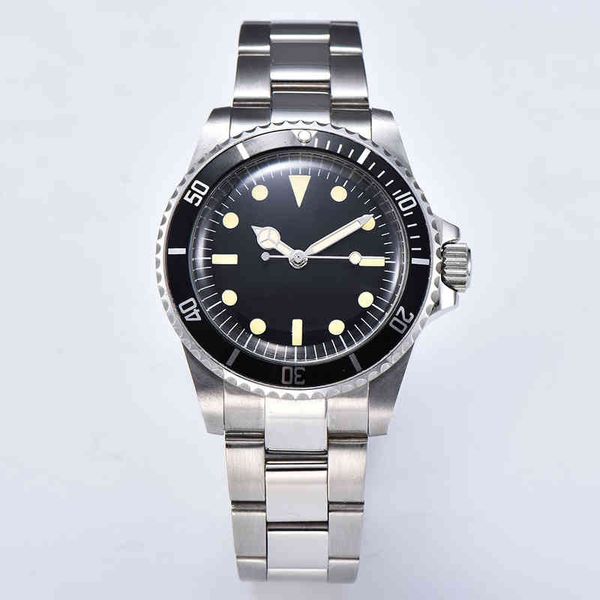 

automatic mechanical men movement clock 40 mm steel shell aluminium headgear light-turning hand chain side bracelet 1012, Slivery;brown