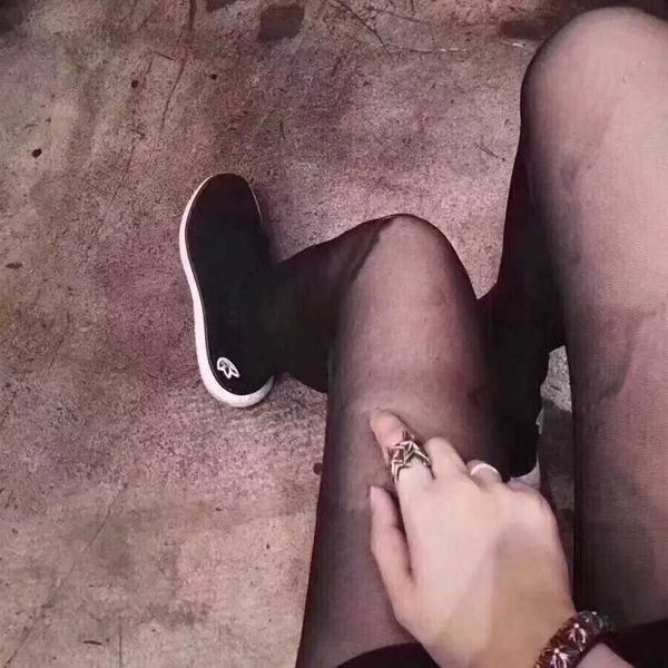 

luxury socks hosiery dress digner small letter slim tight black socks drs stockings night club pantyhose thigh tight, Black;white